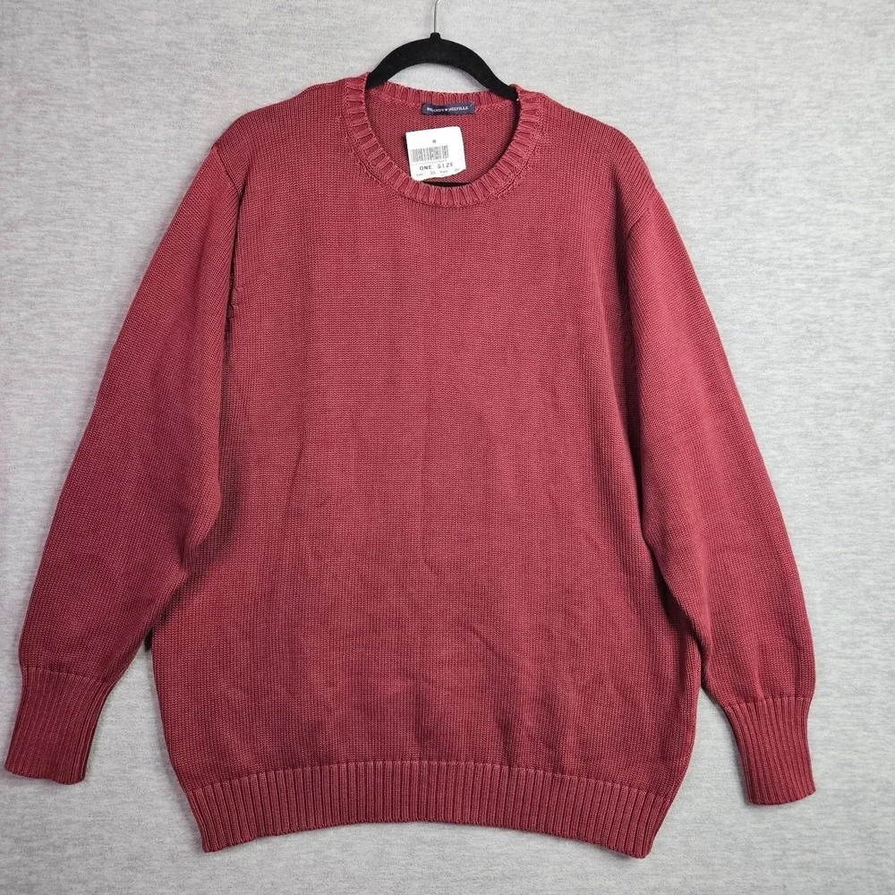 Brandy Melville Womens Sweater One Size Pink Crew Neck Knit Pullover NWT
